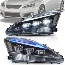 LED Headlights Projector Set For 2006-2013 Lexus IS250 IS350 ISF W/Animation picture