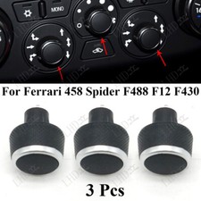 3 Pcs AC Dash Control Panel Switch Button Knob  For Ferrari 458 F488 F12 F430 picture