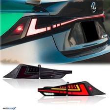LED Taillights For 2014-2020 Lexus IS250 IS300 IS350 ISF Smoke W/ Middle Light picture