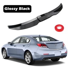 For Acura TL 2004-2014 Rear Trunk Lip Spoiler Wing Body Kit Glossy Black picture
