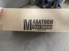 MARATHON TRUCK SEAT COVERS BLACK picture