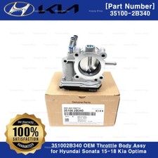 351002B340 Genuine OEM Throttle Body Assy for Hyundai Sonata 15-18 Kia Optima picture