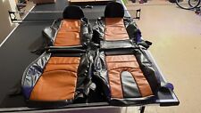Fits For Nissan 350Z Sports Seat Covers In Black & Brown Color (2003-2008)  picture