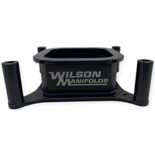 Wilson Manifolds Open Carburetor Spacers Aluminum, 2 in. Thick, Open, Square Bor picture