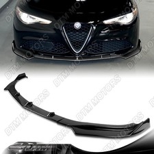 For 2017-2021 Alfa Romeo Giulia Painted Black Front Bumper Lip Body Kit Spoiler picture