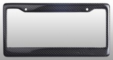 Real 100% Carbon Fiber License Plate Frame Tag Cover Orignal 3K With Free Caps picture