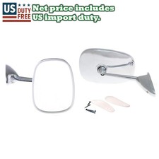 1975 76-1984 VAUXHALL CHEVETTE PAIR CHROME DOOR FENDER MIRROR LEFT AND RIGHT NEW picture