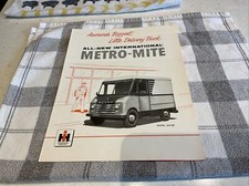 International Harvester Metro Mite Van Vintage Car Sales Brochure Folder picture