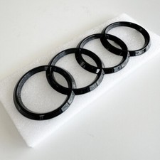 249mm x 85mm Gloss Black Car Front Hood Grille Emblem For Audi A3 A4 A5 S4 picture