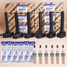 6 Pack Mopar Ignition Coils & Spark Plugs For Chrysler Jeep Dodge Ram 3.6L UF648 picture