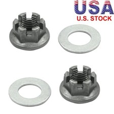 2x Rear Axle Hub Castle Nut For Yamaha YFZ450 2004-2005 & Grizzly 125 2004-2013 picture