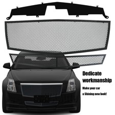 Mesh Grille Fits 2008-2013 Cadillac CTS Black Stainless Steel Grill Insert 09 10 picture