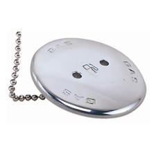 Perko 0540 DPG 99A Chrome Gas Cap ONLY Chain O-Ring For Fuel Fill Deck plat picture