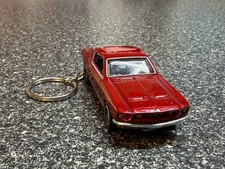 1967 Mustang GT Fastback Keychain Red Hot Wheels Matchbox picture