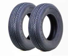 2 ROCKMAN Trailer Tires ST205/75R15 8-Ply Load Range D 107M Steel Belted Radial picture