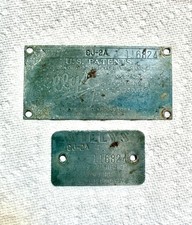 Willys jeep CJ-2A Original Data Plate OEM Serial Number ID Tags CJ2A 1947 picture