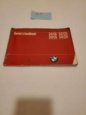 BMW 3.0 CS 3.0 CSi Car Owners Handbook 1972 (Automatic) EXTREMELY RARE ORIGINAL picture