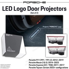 Genuine Porsche LED Logo Door Projectors (9Y0044910A) picture