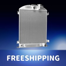 fit FORD-Model CHEVY-V8-Engine 1937-1938 AT 3Rows Aluminum Radiator USA picture