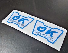 Honda OK Inspection Decals, Window STICKERS, Reproduction, Civic CRX JDM ACCORD picture