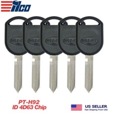 5X ILCO Transponder Key for Ford H92-PT Texas ID 4D63 80 BIT Chip picture