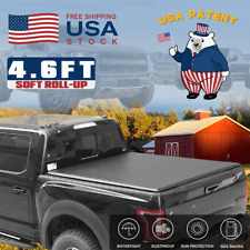 4.6FT Soft Roll-Up for Ford 2022-2024 Maverick Tonneau Cover Truck Bed Vinyl picture