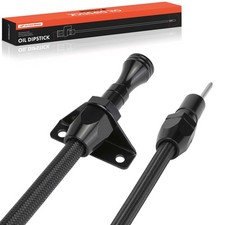 A-Premium Flexible Black Trans Dipstick Firewall Mount for GM Turbo 700R4 4L60E picture