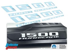 1500 HURRICANE Sport Hood Emblem Overlay Decals - 2026 Ram 1500 Rebel & Laramie picture