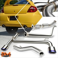 For 03-05 Dodge Neon SRT-4 S.Steel Dual Muffler Burnt Tip Catback Exhaust System picture