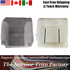For 94-97 Dodge Ram 1500 2500 3500 Driver Bottom Seat Cover Gray & Foam Cushion picture