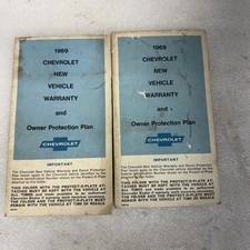 1969 ORIGINAL CHEVROLET/CORVETTE/CHEVELLE/CAMARO PROTECTION PLAN/MANUAL  picture