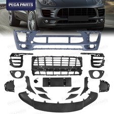 Complete Front Bumper Grille Valance Trim Body Kit For Porsche Macan 2015-2018 picture