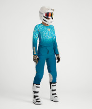 MX-27 Women's Thor Launchmode Spotted Motocross Gear-Jersey&Pant- Jade/Starlight picture
