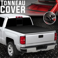 FOR 14-19 CHEVY SILVERADO/GMC SIERRA 6.5FT BED SOFT VINYL ROLL-UP TONNEAU COVER picture