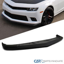 Fits 14-15 Chevy Camaro Black A-Style Front Bumper Lip Spoiler Body Kit Splitter picture