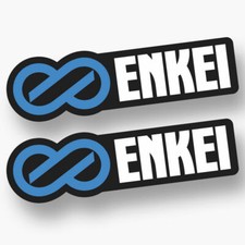 2X  ENKEI DECAL STICKER US MADE TRUCK VEHICLE JDM WHEELS RIMS RACING CAR WINDOW picture