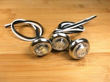 3 BBT 12 volt Cool White Stainless Steel LED Golf Cart Courtesy Lights picture