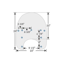 Memphis Shades Standard Windshield For Harley With Factory Mounts - Clear, 19