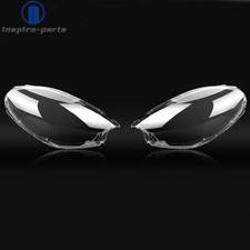 Pair Clear Headlight Lens Covers for 2015-2018 Porsche Macan - PC picture