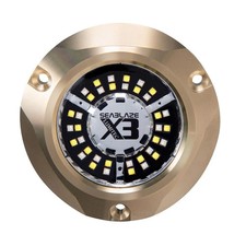 Lumitec 101945 SeaBlaze X3 LED Underwater Light - Dual Color White/Blue Marine picture