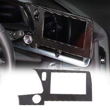 Soft Carbon Fiber Centre Navigation Screen Panel Sticker For Corvette C8 2020-23 picture