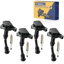 YOMALL 4PCS UF735 Ignition Coils + 4PCS 91924 Iridium Spark Plugs Ignition Coils picture