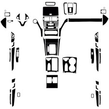 60Pcs Glossy Piano Black Kits Full Interior Trim For Benz C-Class W204 2007-2013 picture