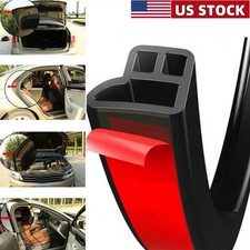 32.8Ft L-Shaped Car Door Rubber Seal Strip Weatherstrip Edge Moulding Trim Parts picture