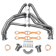 Polished Stainless Headers with Copper Gaskets for 1973-1987 Chevy GMC  picture