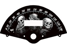 Honda VTX 1300R VTX R, S, C, T Custom Face MPH or KM/H see,hear, speak no evil picture
