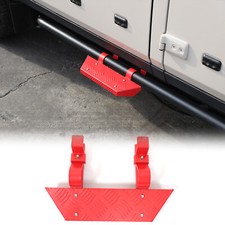 Red Steel Car Side Bar Extension Pedal Foot Step Plate For Ineos Grenadier 2020+ picture
