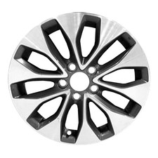 17x7.5 10 Slot Used Aluminum Wheel Machined and Painted Charcoal WHL-64050 picture