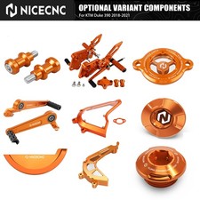 NICECNC for KTM Duke 390 2018-2021 Adjustable Footrests Rearset / Sprocket Guard picture