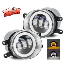 Pair LED Driving Fog Light Lamp Front Bumper Light Driver + Right Passenger Side picture